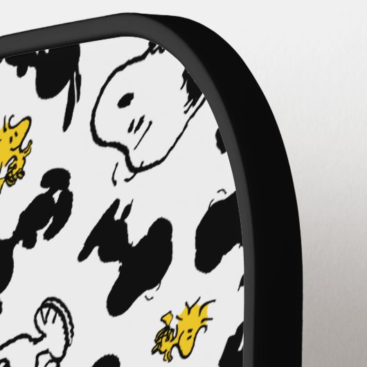 Peanuts | Snoopy & Woodstock Schaduwpatroon Pickleball Paddle (Links Detail)