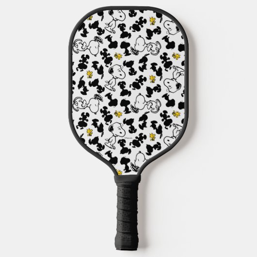 Peanuts | Snoopy & Woodstock Schaduwpatroon Pickleball Paddle (Achterkant)