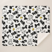 Peanuts | Snoopy & Woodstock Schaduwpatroon Sherpa Deken (Voorkant (horizontaal))