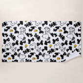 Peanuts | Snoopy & Woodstock Schaduwpatroon Strandlaken (Voorkant)
