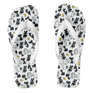 Peanuts Snoopy & Woodstock Schaduwpatroon Teenslippers