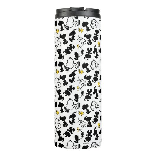 Peanuts | Snoopy & Woodstock Schaduwpatroon Thermosbeker (Achterkant)