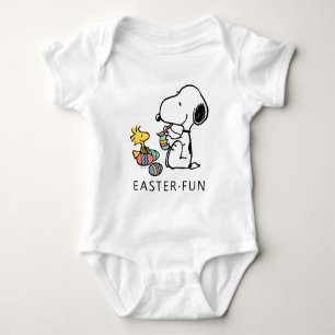 Peanuts Snoopy & Woodstock Schilderij Eieren Romper