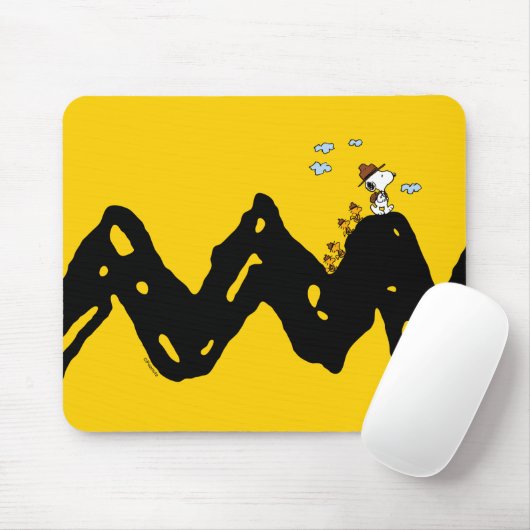 Peanuts | Snoopy & Woodstock Scout Troep Hike Muismat (Met muis)