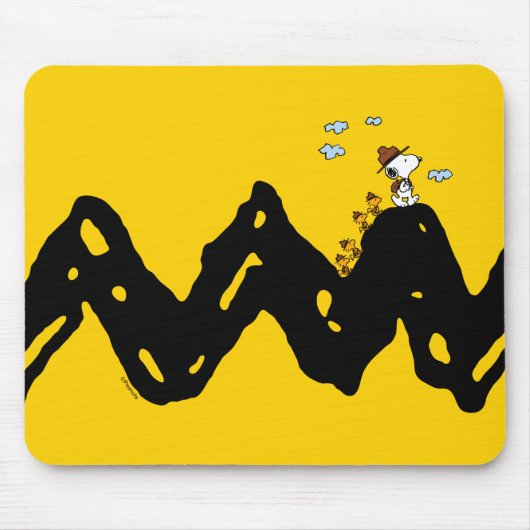 Peanuts | Snoopy & Woodstock Scout Troep Hike Muismat (Voorkant)