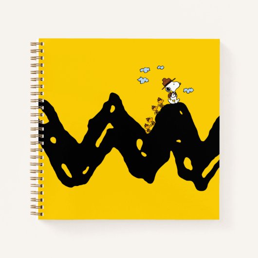 Peanuts | Snoopy & Woodstock Scout Troep Hike Notitieboek (Voorkant)