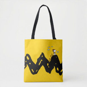 Peanuts Snoopy & Woodstock Scout Troep Hike Tote Bag
