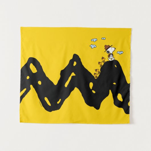 Peanuts | Snoopy & Woodstock Scout Troep Hike Wandkleed (Voorkant (horizontaal))