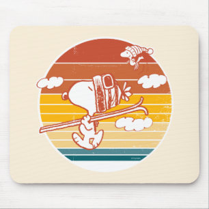 Peanuts   Snoopy & Woodstock Ski Trip Muismat