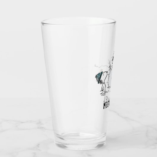 Peanuts | Snoopy & Woodstock Sneeuwman | Naam toev Glas (Rechts)