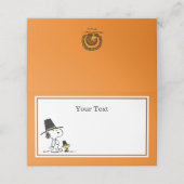 Peanuts | Snoopy & Woodstock Thanksgiving Diner Plaatskaartje (Buitenkant ongevouwen)