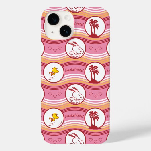 Peanuts | Snoopy & Woodstock Tropische Cutie Case-Mate iPhone Case (Achterkant)