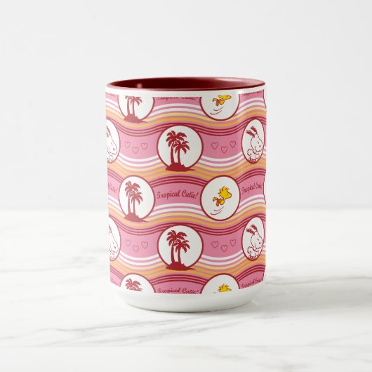 Peanuts | Snoopy & Woodstock Tropische Cutie Mok (Midden)