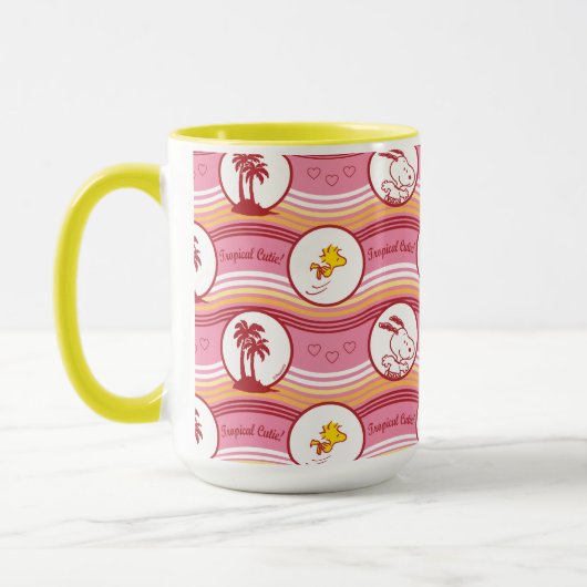 Peanuts | Snoopy & Woodstock Tropische Cutie Mok (Links)