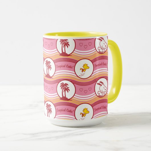 Peanuts | Snoopy & Woodstock Tropische Cutie Mok (Voorkant rechts)