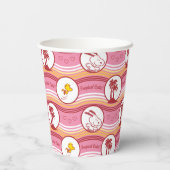 Peanuts | Snoopy & Woodstock Tropische Cutie Papieren Bekers (Achterkant)