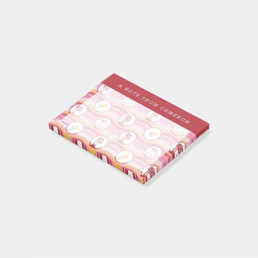 Peanuts | Snoopy & Woodstock Tropische Cutie Post-it® Notes (Schuin)