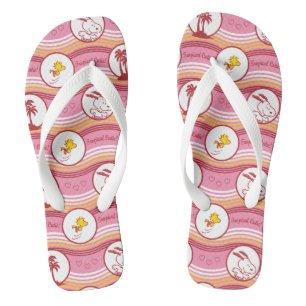 Peanuts Snoopy & Woodstock Tropische Cutie Teenslippers