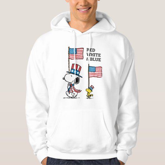 Peanuts | Snoopy & Woodstock Uncle Sams Hoodie (Voorkant)
