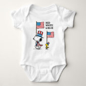 Peanuts | Snoopy & Woodstock Uncle Sams Romper (Voorkant)