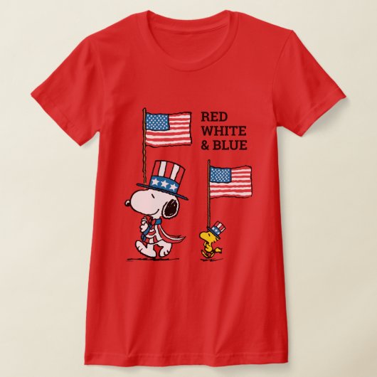 Peanuts | Snoopy & Woodstock Uncle Sams T-shirt (Laagn)