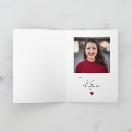 Peanuts | Snoopy & Woodstock Valentijn Feestdagen Kaart (Binnen)