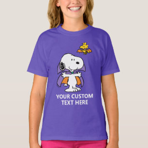 Peanuts Snoopy Woodstock Vampier Halloween T-shirt