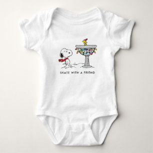 Peanuts Snoopy & Woodstock Versierd Vogelbad Romper