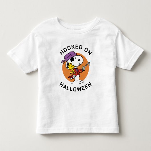 Peanuts | Snoopy & Woodstock Verslaafd aan Hallowe Kinder Shirts (Voorkant)