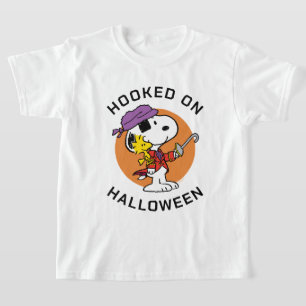 Peanuts   Snoopy & Woodstock Verslaafd aan Hallowe T-shirt