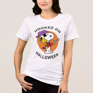 Peanuts   Snoopy & Woodstock Verslaafd aan Hallowe Tri-Blend Shirt