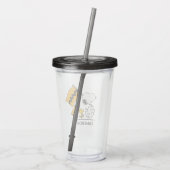 Peanuts | Snoopy & Woodstock Vlaggen Acryl Drinkbeker (Achterkant)