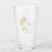 Peanuts | Snoopy & Woodstock Vlaggen Glas (Achterkant)