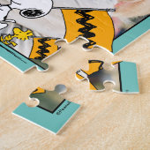 Peanuts | Snoopy & Woodstock Vlaggen Legpuzzel (Zijkant)