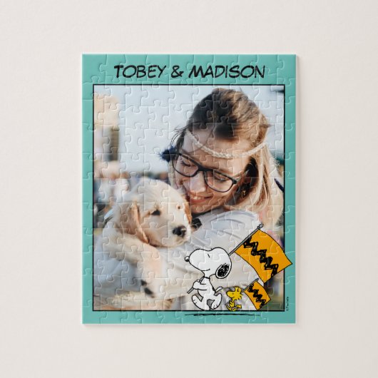 Peanuts | Snoopy & Woodstock Vlaggen Legpuzzel (Verticaal)