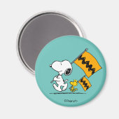 Peanuts | Snoopy & Woodstock Vlaggen Magneet (Voorkant / Achterkant)