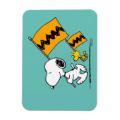 Peanuts | Snoopy & Woodstock Vlaggen Magneet (Verticaal)