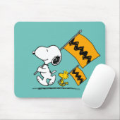Peanuts | Snoopy & Woodstock Vlaggen Muismat (Met muis)