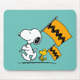 Peanuts   Snoopy & Woodstock Vlaggen Muismat
