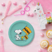 Peanuts | Snoopy & Woodstock Vlaggen Papieren Bordje (Feest)