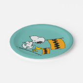 Peanuts | Snoopy & Woodstock Vlaggen Papieren Bordje (Gekanteld)
