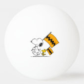 Peanuts | Snoopy & Woodstock Vlaggen Pingpongbal (Voorkant)