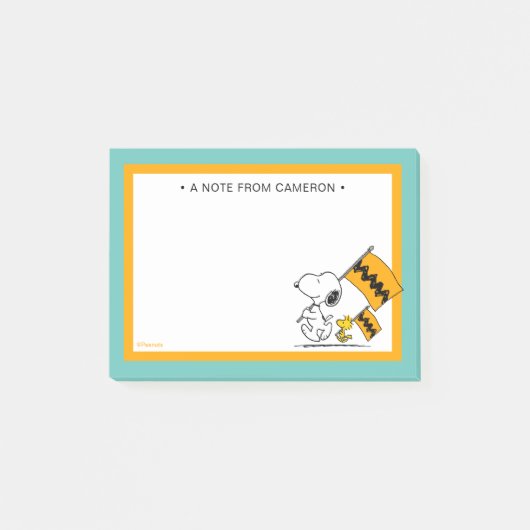 Peanuts | Snoopy & Woodstock Vlaggen Post-it® Notes (Voorkant)
