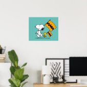 Peanuts | Snoopy & Woodstock Vlaggen Poster (Thuiskantoor)