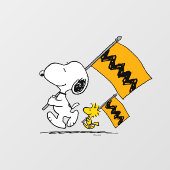Peanuts | Snoopy & Woodstock Vlaggen Raamsticker (Vel)