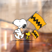 Peanuts | Snoopy & Woodstock Vlaggen Raamsticker (Vel 2)
