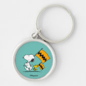 Peanuts | Snoopy & Woodstock Vlaggen Sleutelhanger (Voorkant)