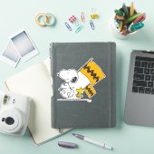 Peanuts | Snoopy & Woodstock Vlaggen Sticker (iPad Cover)