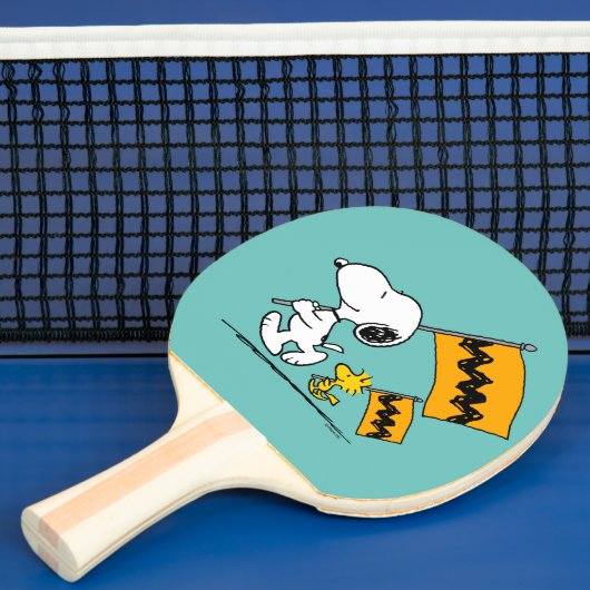 Peanuts | Snoopy & Woodstock Vlaggen Tafeltennisbatje (Insitu)
