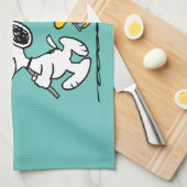 Peanuts | Snoopy & Woodstock Vlaggen Theedoek (Quarter Fold)